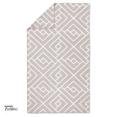 Newlyfe Waffle Weave Bath Towel Sandstone Flat lay