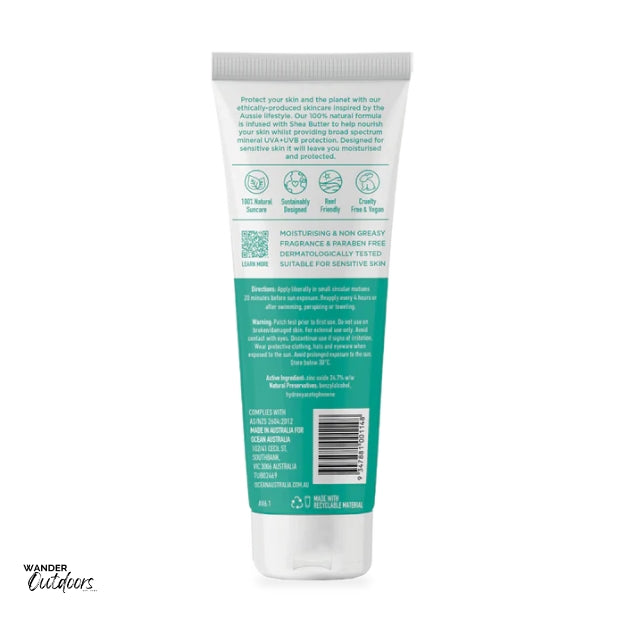 Ocean Australia SPF 50+ Body Sunscreen 120g Back