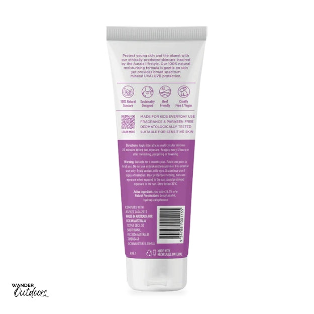 Ocean Australia SPF 50+ Kids Sunscreen 120g Back