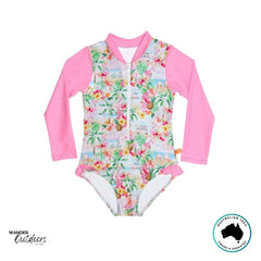 Salty Ink Miss Vacay Long Sleeve Sunsuit