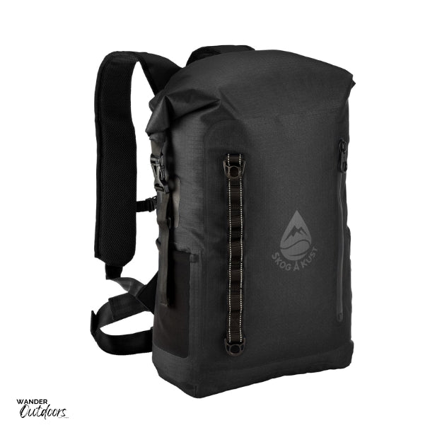 SkogAKust BackSåk Pro - Waterproof Black Backpack