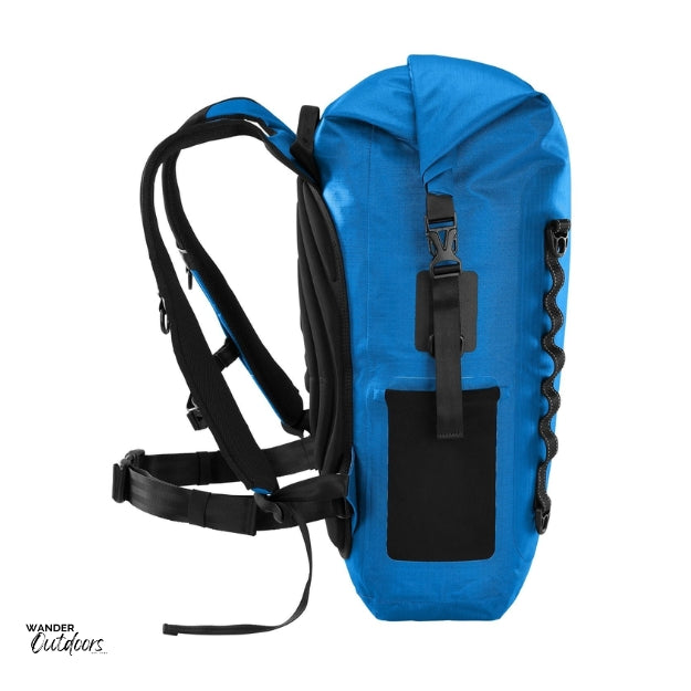 SkogAKust BackSåk Pro - Waterproof Blue Backpack Side View