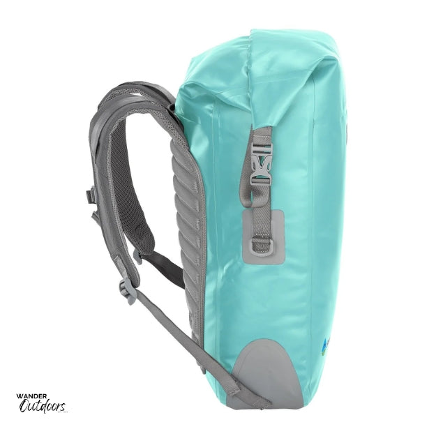 SkogAKust BackSåk - Waterproof Mint Backpack Side View