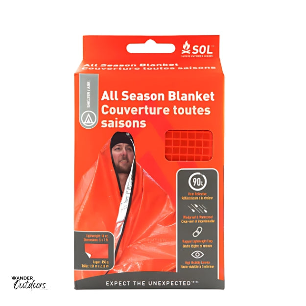 Survive Outdoors Longer All Season Blanket Packaging