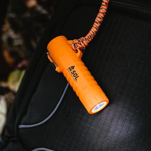 SOL Fire Liteβ’ Fuel-Free Lighter with tinder and flashlight