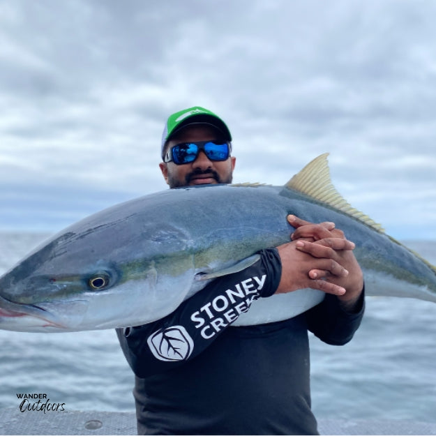 Stoney Creek Apex Cooling Hoodie Black with Catch of the Day