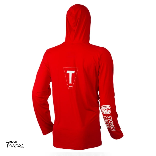 Stoney Creek Apex Cooling Hoodie Fiery Red Back