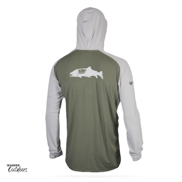 Stoney Creek Apex Cooling Hoodie Lichen Antarctica back