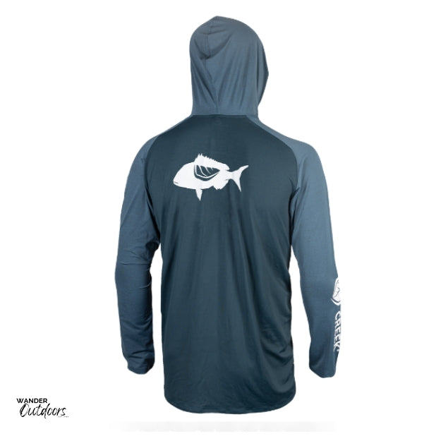 Stoney Creek Apex Cooling Hoodie Storm Orion Blue Back