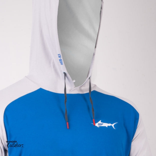 Stoney Creek Apex Cooling Hoodie Strong Blue Antarctica Hood