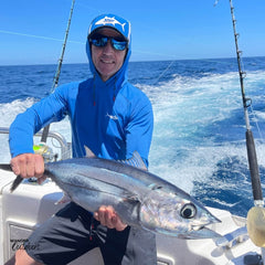 Stoney Creek Apex Cooling Hoodie Strong Blue Catch of the Day