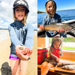 Stoney Creek Kid's Apex Hoodie On The Beach and Fishing