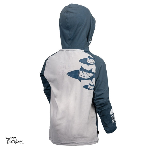 Stoney Creek Kid's Apex Hoodie Orion Blue Antarctica Back