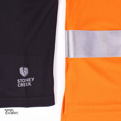 Stoney Creek Men's Hi Vis Silverdry Long Sleeve Polo Sleeve Detail