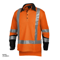 Stoney Creek Men's Hi Vis Silverdry Long Sleeve Polo