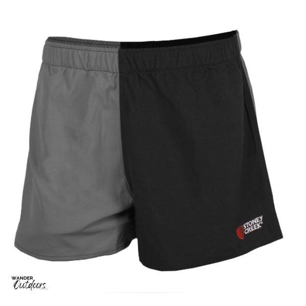 Stoney Creek Men's Jester Shorts in Grey Black