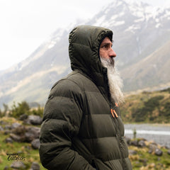 Stoney Creek Men's Thermoflex Jacket Bayleaf in the mountains