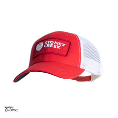 Stoney Creek Seabreeze Cap Fiery Red & White Logo