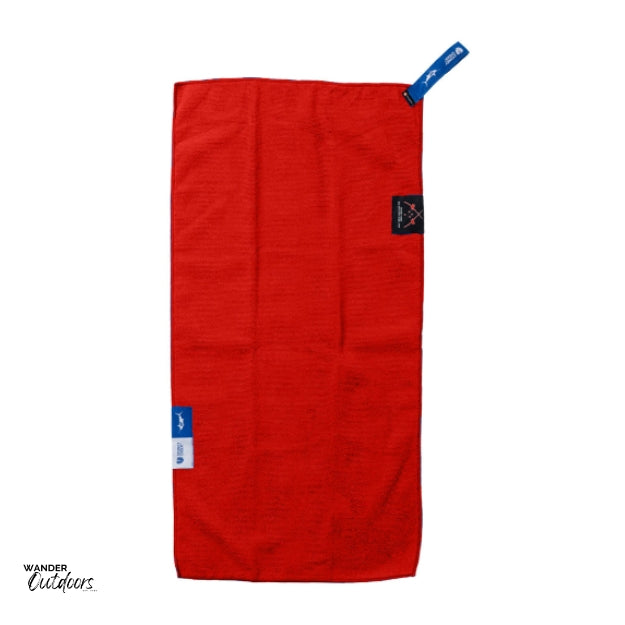 Stoney Creek Sport Fishing Fish Towels Red Flat Lay