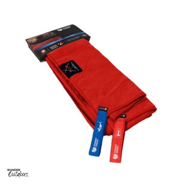 Stoney Creek Sport Fishing Fish Towels Red in packaging
