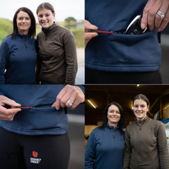 Stoney Creek Women's Micro-Prime 1/4 Zip Top Sargasso Sea & Crocodile