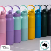 The Aussie Pal 1L Insulated Hydro Jug Water Bottle Collection lined up