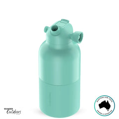 The Aussie Pal 2L Insulated Hydro Jug Water Bottle in Mint with chug lid open
