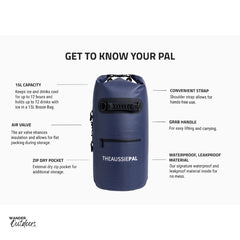 The Aussie Pal - Insulated 15L Cooler Esky Bag Features
