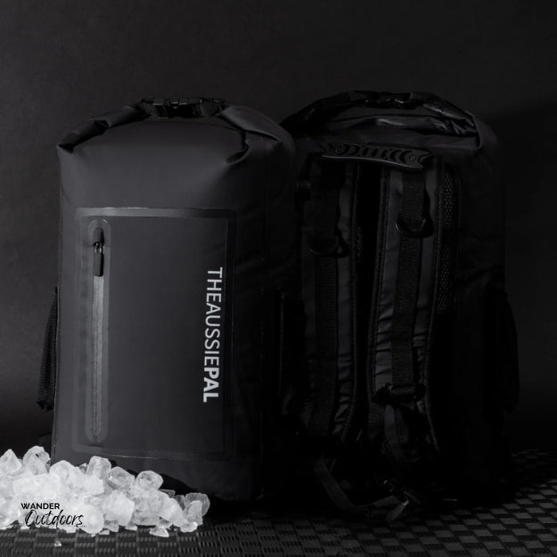 The Aussie Pal - Insulated 20L Cooler 2in1 Backpack in Black