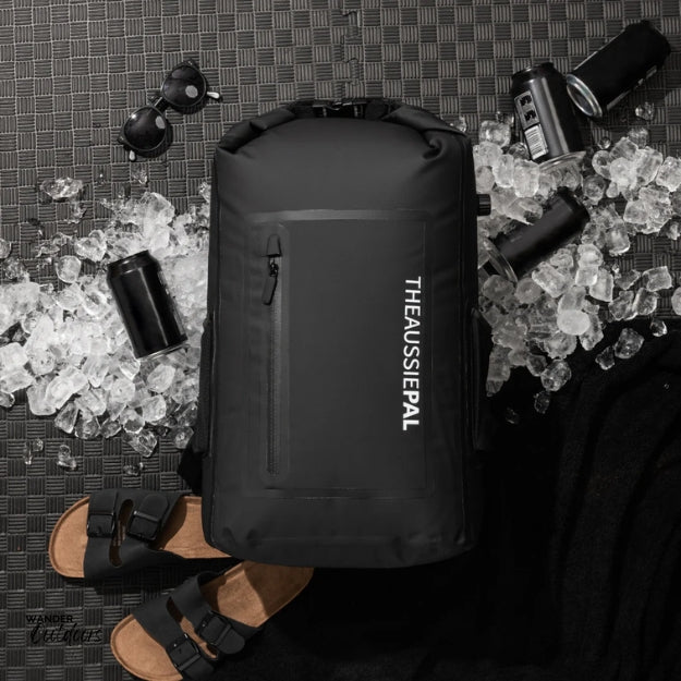 The Aussie Pal - Insulated 20L Cooler 2in1 Backpack in Black