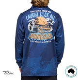 The Mad Hueys Caught FK All Jaw UPF50+ Fishing Jersey