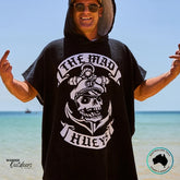 The Mad Hueys Sailor Anchor Hooded Beach Towel