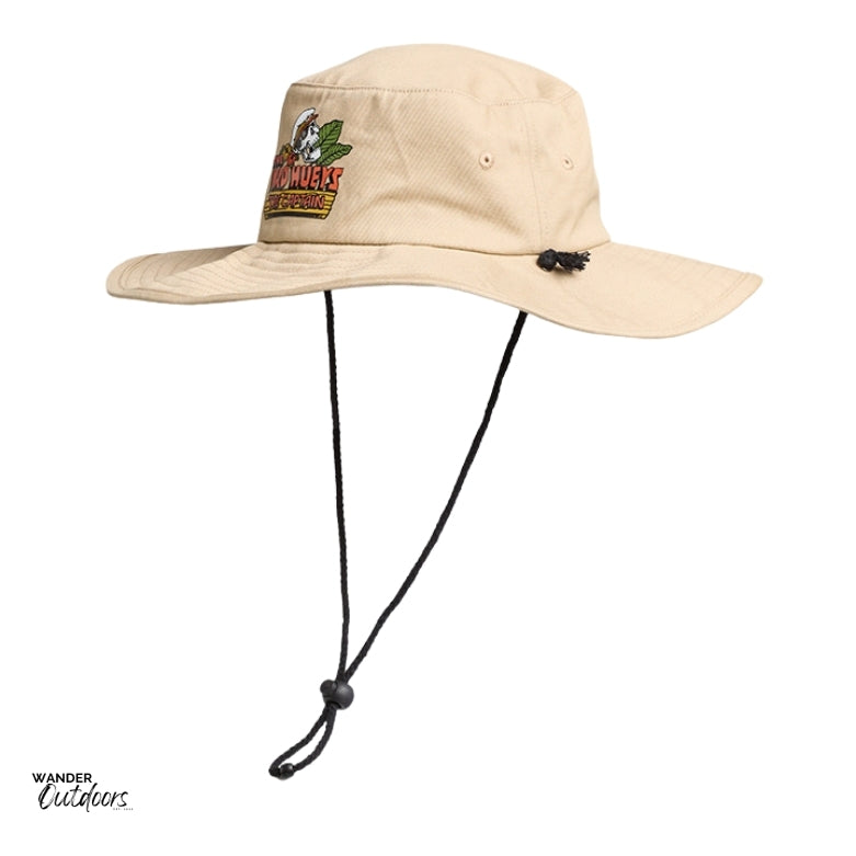 The Mad Hueys The Island Captain Youth Wide Brim Hat Standalone Side View