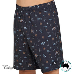 The Mad Hueys Triple Anchor 18" Swim Volley Shorts