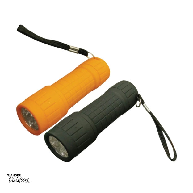 Wildtrak Flashlight Handy Torch Orange and Black