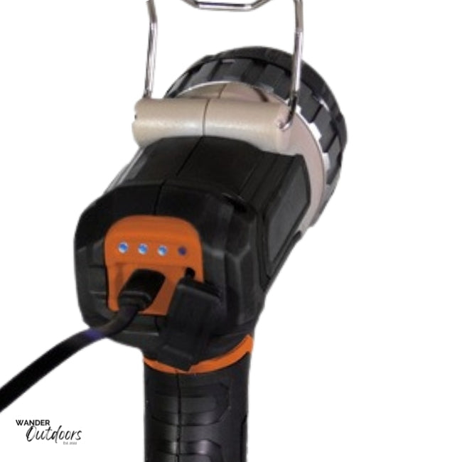 Wildtrak Spotlight Croc Hunter 1400L Rear showing Charging