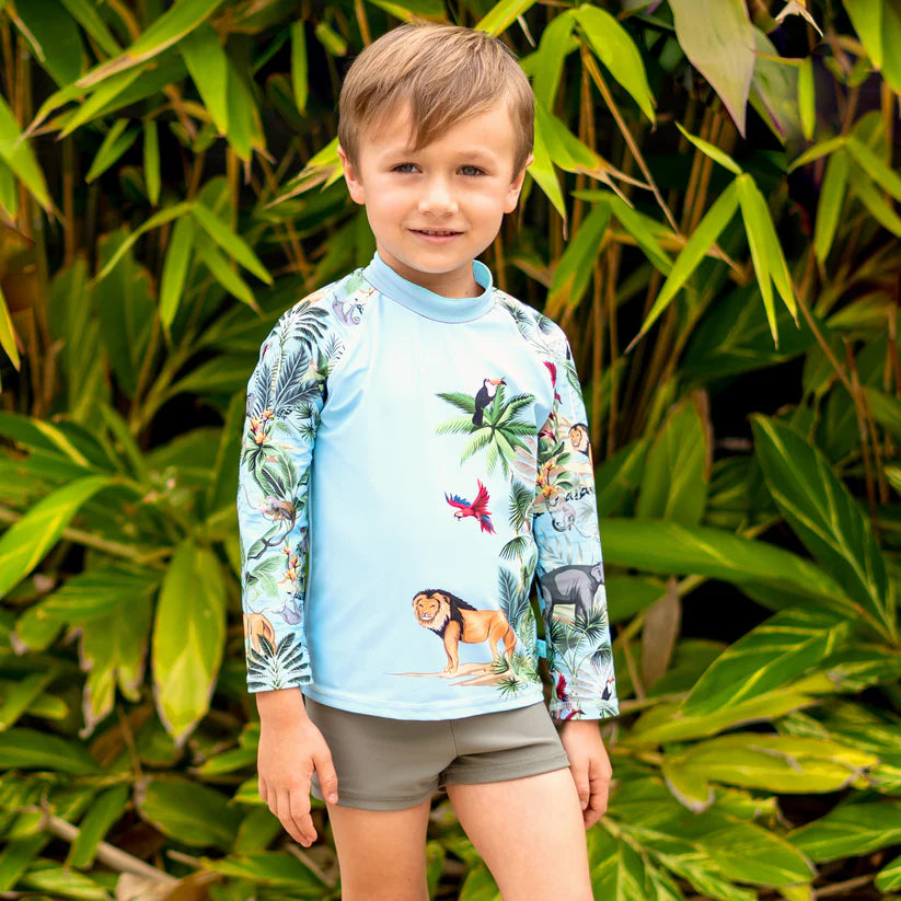 Salty Ink Boys Treasure Island Swimsuit Set