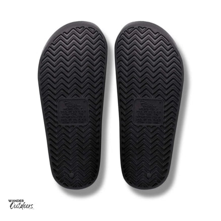 Archies Arch Support Slides Black Sole View