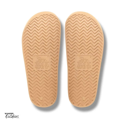 Archies Arch Support Slides Tan Sole View
