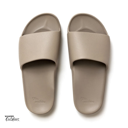 Archies Arch Support Slides Taupe Birds Eye View