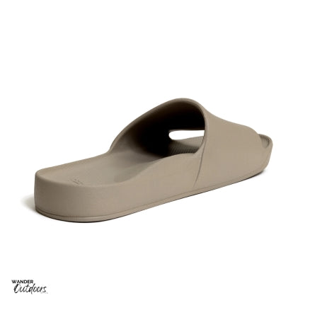 Archies Arch Support Slides Taupe Left side Arch View