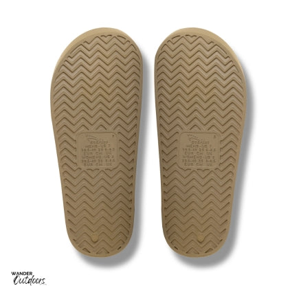 Archies Arch Support Slides Taupe Sole View