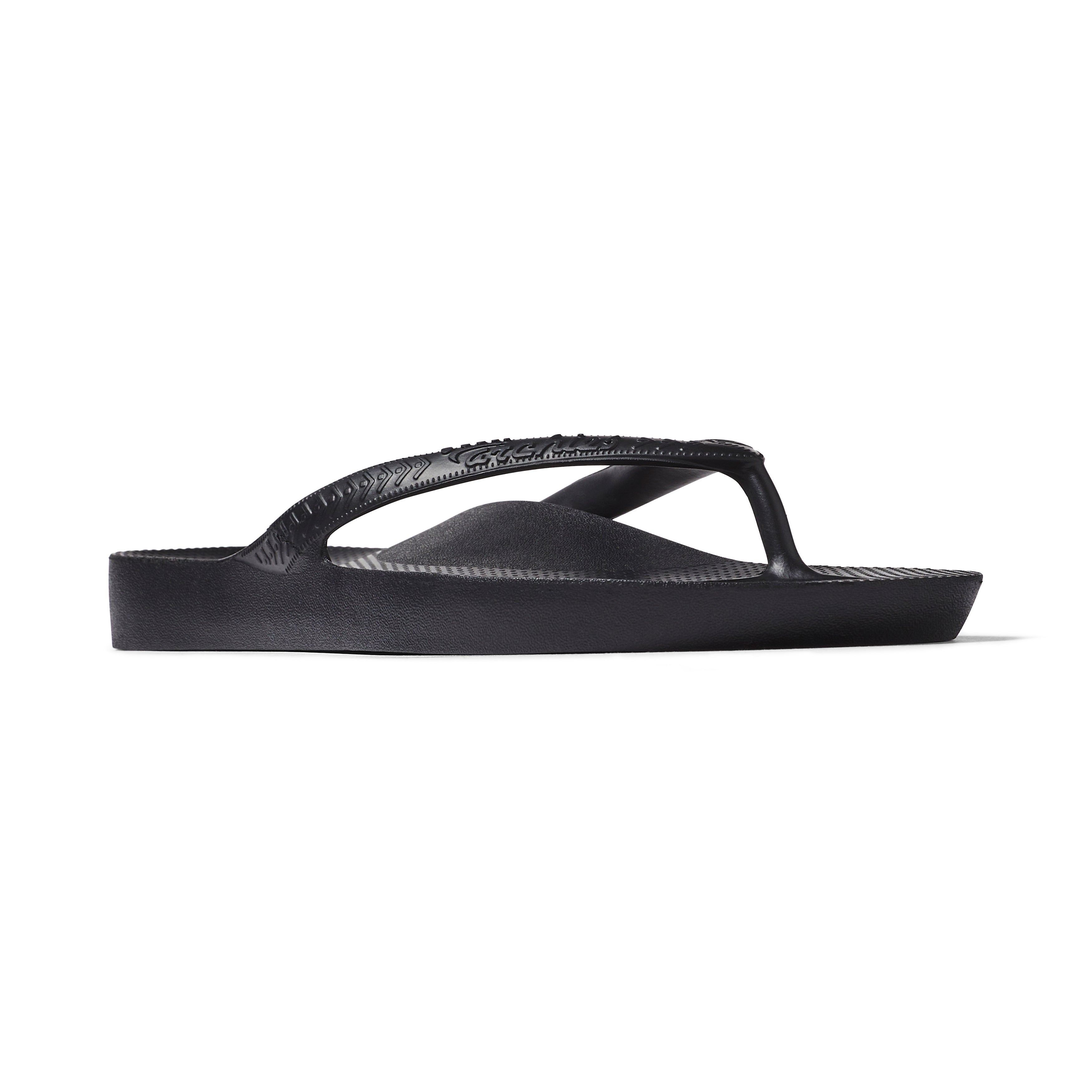 Archies Footwear Kids Arch Support Thongs (Black)