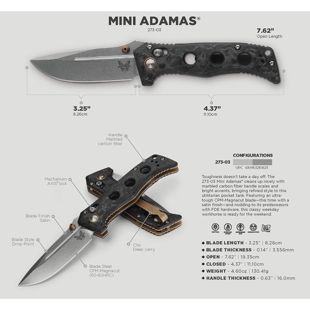 Benchmade 273-03 Mini Adamas Axis Folding Knife