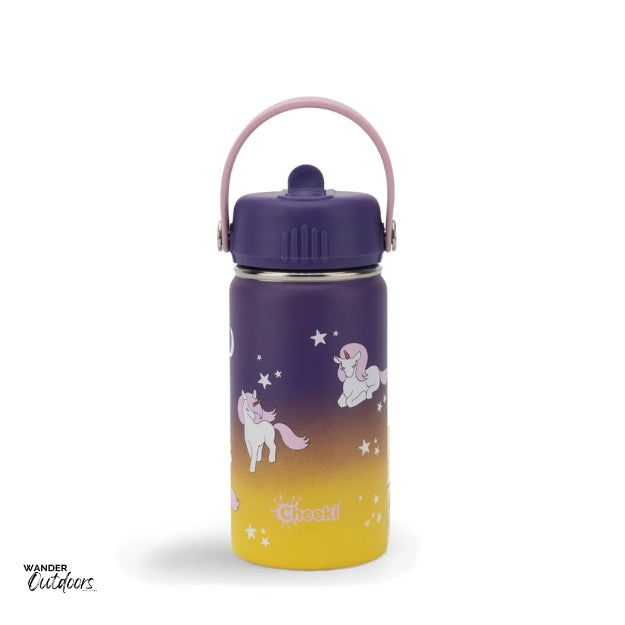 Cheeki 400ml Insulated Adventure Kids Drink Bottles Unicorn