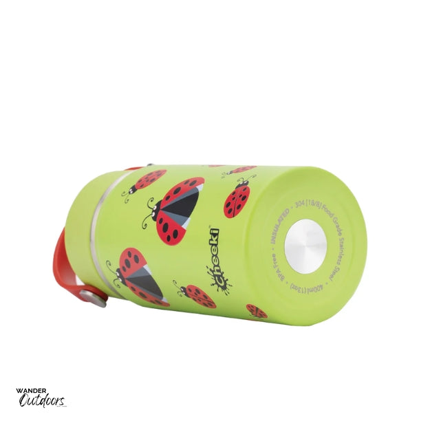 Cheeki 400ml Insulated Adventure Kids Drink Bottles Ladybug bottom view