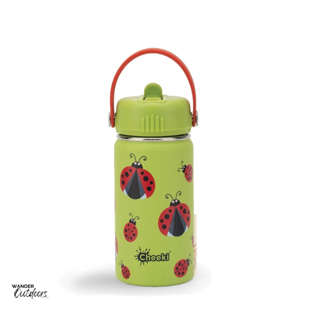 Cheeki 400ml Insulated Adventure Kids Drink Bottles Ladybug