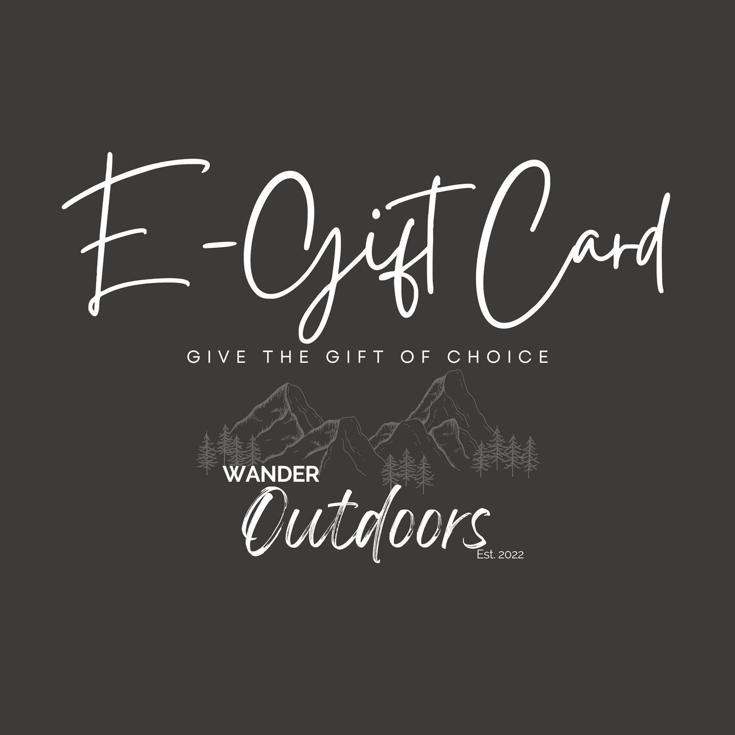 Wander Outdoors e-Gift Card