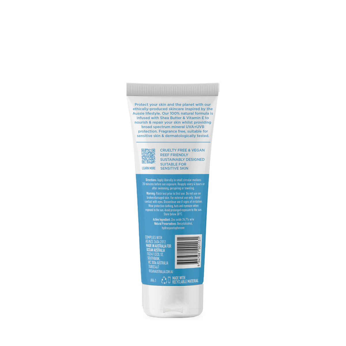 Ocean Australia SPF 50+ Face Sunscreen 75g