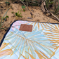 Saltwater Picnic Co Golden Palm Leaves Picnic Rug